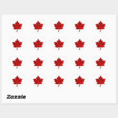 Sticker Cœur Feuille d'érable du Canada par Shirley Taylor (Feuille)
