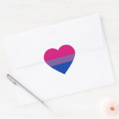 Sticker Cœur Feuilles d'autocollants Bi Pride (Coeur) (Enveloppe)