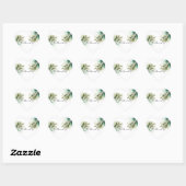 Sticker Cœur Feuilles Tropicales Chic (Feuille)