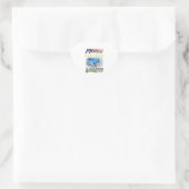 Sticker Cœur Fier drapeau de fille de la Garde côtière américai (Sac)