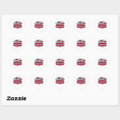 Sticker Cœur Fière du Congrès libertaire face au progrès (Feuille)