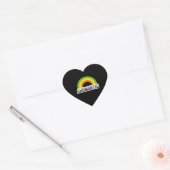 Sticker Cœur Fierté aromantique (Enveloppe)