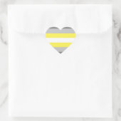 Sticker Cœur Fierté de Demigender (Sac)