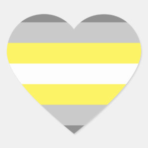 Sticker Cœur Fierté de Demigender