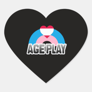 Sticker Cœur Fierté de jeu d'âge