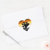 Sticker Cœur Fierté de l'ours (Enveloppe)