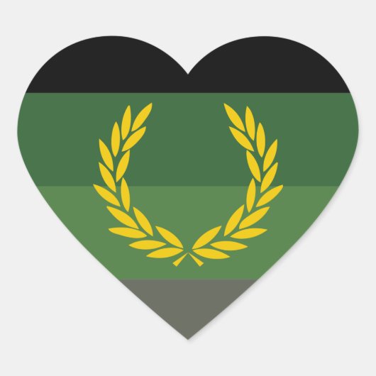 STICKER CŒUR FIERTÉ DE L'UNIFORME MILITAIRE (Devant)