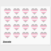 Sticker Cœur Fierté Demi-fille (Feuille)