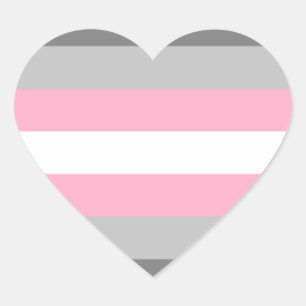 Sticker Cœur Fierté Demi-fille