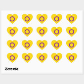 STICKER CŒUR FIERTÉ INTERSEXE (Feuille)