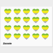 Sticker Cœur Fierté lithromantique (Feuille)