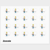 Sticker Cœur Figure de construction bâton (Feuille)