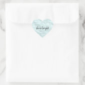 Sticker Cœur Filets de pinte Glam Aqua (Sac)