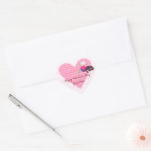 Sticker Cœur Fille Être amoureuse (Enveloppe)