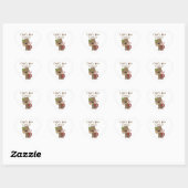 Sticker Cœur Fille Ours Fou Pour Coca (Feuille)