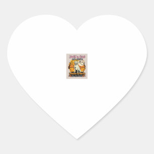 Sticker Cœur Fille qui aime Labrador Retriever Halloween Sorciè