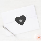 Sticker Cœur Filles Cornichons, Conception de citation d'amant (Enveloppe)