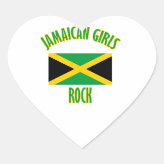 Sticker Cœur Filles jamaïcaines DESIGNS