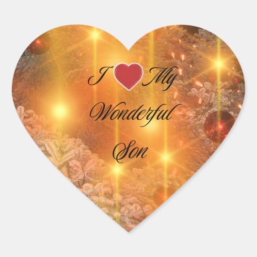 Sticker Cœur Fils merveilleux (Devant)