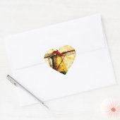 Sticker Cœur Fineart vintage F021 Windmill (Enveloppe)