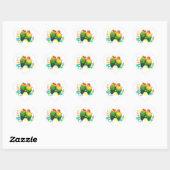 Sticker Cœur Fischer Lovebirds (Feuille)