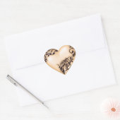 Sticker Cœur Flèche de coeur avec noir (Enveloppe)