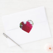 Sticker Cœur Fleur céleste : Un Rose contre le ciel (Enveloppe)