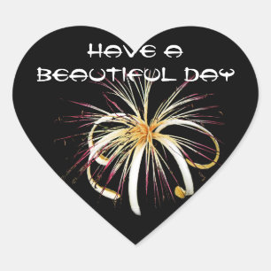 Sticker Cœur Fleur d'araignée