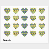 Sticker Cœur Fleur de lis (Feuille)