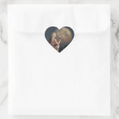 Sticker Cœur Fleur de lune (Sac)