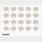 Sticker Cœur Fleur en panne (Feuille)