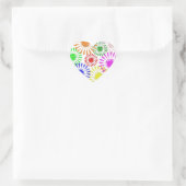 Sticker Cœur Fleur en panne (Sac)