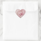 Sticker Cœur Fleur rose douce (Sac)