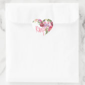 Sticker Cœur Fleur RSVP (Sac)