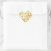Sticker Cœur Fleurs (Sac)