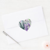Sticker Cœur Fleurs (Enveloppe)
