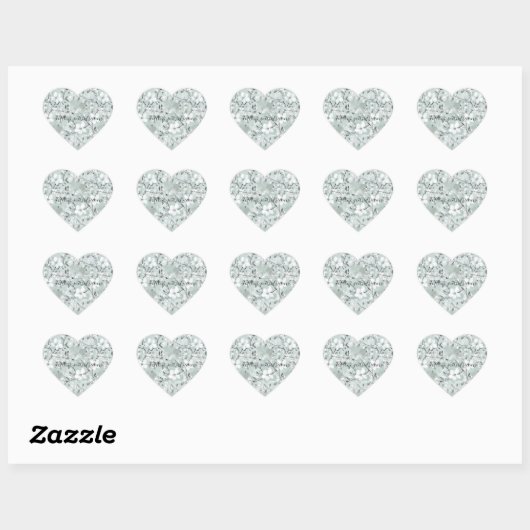Sticker Cœur Fleurs blanches gris chic (Feuille)