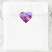 Sticker Cœur Fleurs de fleurs de cerisier rose (Sac)