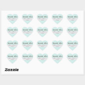 Sticker Cœur Fleurs de remerciement personnalisées pour couples (Feuille)