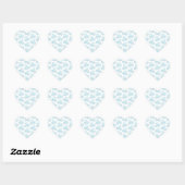Sticker Cœur Flocon de neige (Feuille)