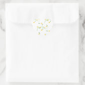 Sticker Cœur Flore et Fleurs (Sac)