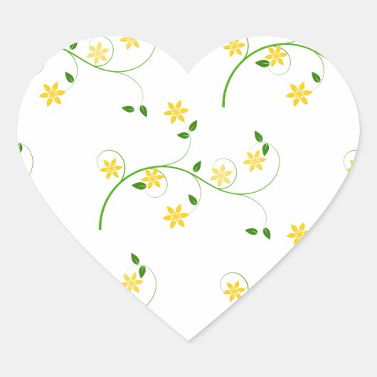 Sticker Cœur Flore et Fleurs (Devant)