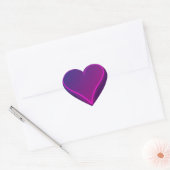 Sticker Cœur Flottant violet (Enveloppe)