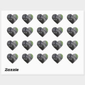 Sticker Cœur Fluffy Keeshond (Feuille)