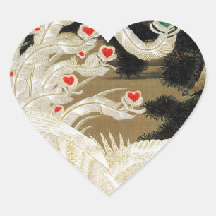 Sticker Cœur FLYING LOVE PHÉNIX,Plumes,Cœurs de la Saint-Valent