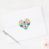 Sticker Cœur 💜 Folk a inspiré le coeur (Enveloppe)