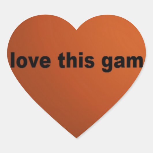 Sticker Cœur football américain (Devant)