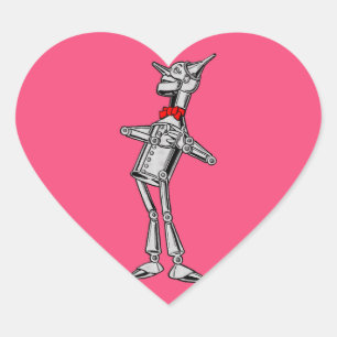 Sticker Cœur Forestier magicien d'Oz vintage 1900 de bidon