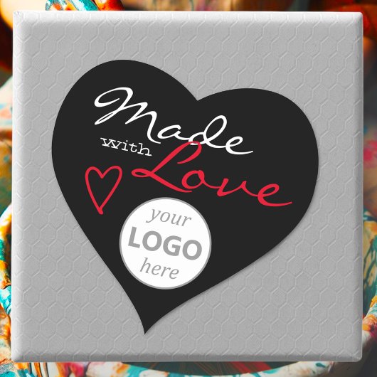 Sticker Cœur Forme cardiaque simple faite avec Modèle de logo L