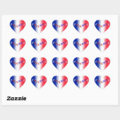 Sticker Cœur France (Feuille)